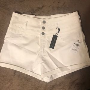 NWT White Hi-Waist Shorts!